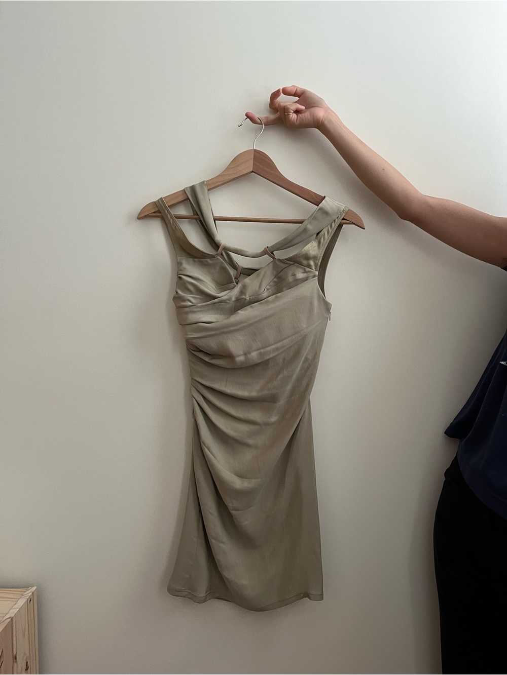 JACQUEMUS Beige Le Papier 'La Robe Soffio' Minidress Size FR 32